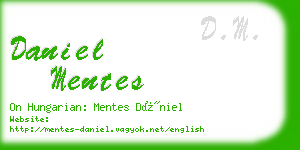 daniel mentes business card